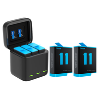 TELESIN适配gopro11电池hero10 9运动相机适用 1750mAh 圆弧不卡机