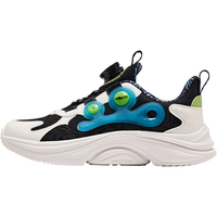 鸿星尔克（ERKE）童鞋大童中性运动鞋儿童旋转扣设计休闲跑鞋正黑/数码蓝37 37码