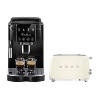De'Longhi德龙（Delonghi）ET系列  ECAM 220.21.B 全自动咖啡机&SMEG面包机 奶白色套装 咖啡机&面包机
