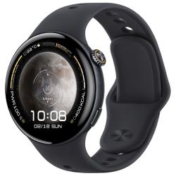 iQOO 专业AI跑步指导 智能手表  硅胶表带 亮黑色 45mm
