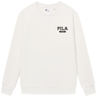 斐乐（FILA）男子卫衣时尚休闲简约圆领针织套头衫男装长袖上衣 水乳白-IV 175/96A/L