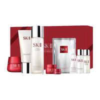 SK-II 护肤套装神仙水小灯泡大红瓶精华补水保湿送女友礼物 晶透洁净赋能礼盒2