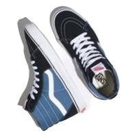 VANS 范斯 经典款板鞋休闲鞋高帮鞋 SK8-H 蓝黑色 35