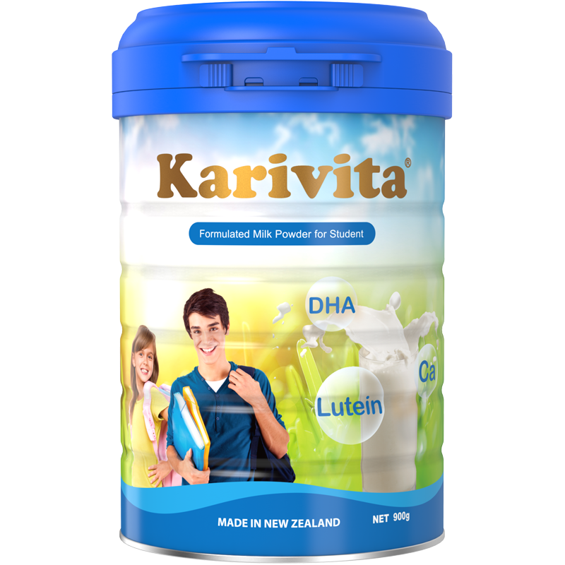 Karivita 卡瑞特兹 佳乳达（Karivita）新西兰中小儿童成长青少年奶粉多维高钙高锌配方900g
