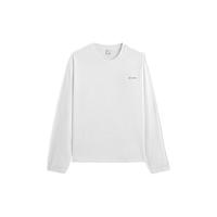 GXG男装 双色基础设计宽松圆领长袖T恤男士 24秋季G24X343002 白色 180/XL