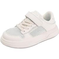 天美意(TEENMIX)天美意女童运动鞋2024夏季小孩镂空透气休闲鞋儿童简约板鞋潮 白色 单层 26码