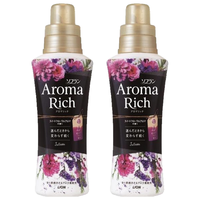 狮王（Lion）aroma柔顺剂护衣防静电持久留香衣物护理剂神秘浪漫香520ml*2瓶