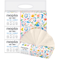 nepia 妮飘 Genki哆啦A梦系列 限量版 棉柔巾 100抽*3包(20*20cm)