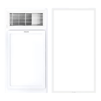 飞利浦(PHILIPS)风暖浴霸替代灯暖集成吊顶PTC取暖器300x600照明排气一体暖风机 【一厨一卫】2400W浴霸+24W长灯