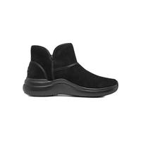 SKECHERS 斯凯奇 女鞋翻毛皮雪地靴中帮靴子加绒保暖休闲鞋 144279-BRN