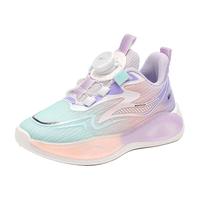 回力童鞋儿童旋钮扣运动鞋2025春夏男童软底休闲鞋女童轻便跑鞋 紫蓝粉 28 内长约18.1cm