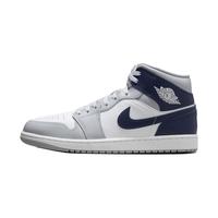 耐克(NIKE)Jordan耐克乔丹AJ1板鞋男子运动鞋秋季中帮缓震轻便DQ8426 104白/深藏青/狼灰 42
