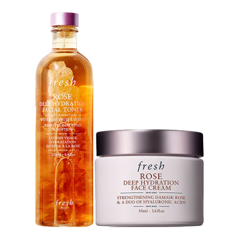 馥蕾诗 大马士革玫瑰护肤套装(水250ml+面霜50ml)