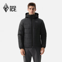 黑冰（BLACKICE）25秋冬男款保暖防风透湿耐磨活帽外套 F8005MJ 黑色 L