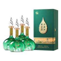 西凤酒 华山论剑 千里江山艺术版 52度 凤香型白酒 500mL*4瓶