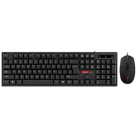  Lenovo/联想 KM280 商务办公 有线键盘鼠标套装  无光