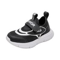 回力童鞋2024秋季透气儿童运动鞋时尚男女童软底跑步鞋鞋子 黑白 30码 内长约19.6cm