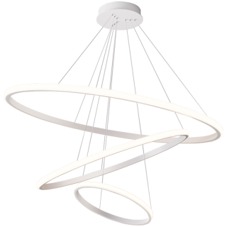 国家补贴：惠普 餐厅灯普瑞护眼led吊灯 悬浮DIY 白色60cm 三色70W 包安装