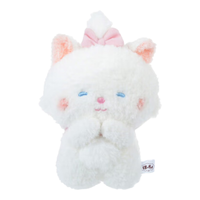 迪士尼（Disney）捧脸眯眯眼玛丽猫毛绒公仔玩偶S号玩具 