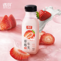 新希望 遇鲜鲜果奶草莓牛奶255mL*4瓶清新美味 0添加香精