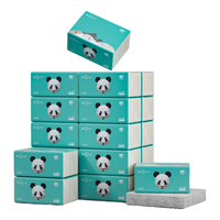 山丘(HILLSIDE)竹浆本色抽纸 3层120抽*24包整箱餐巾纸擦手纸 3层120抽6包 S码