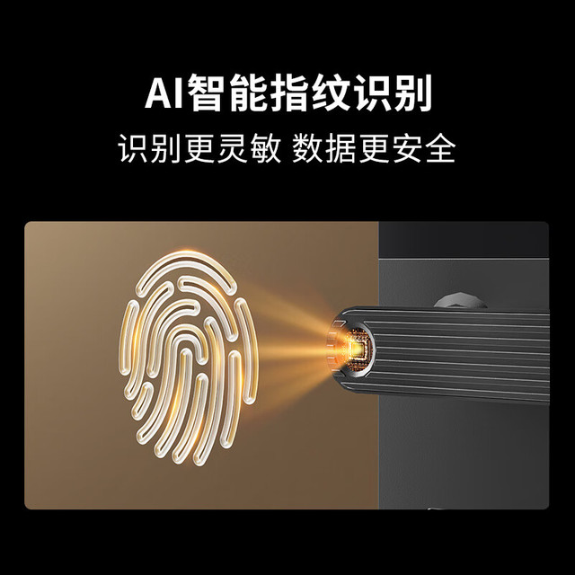 龙霆 T3 指纹密码执手款 智能门锁