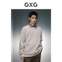 GXG 男装 卡其色休闲圆领卫衣 冬季GEX13127204 卡其色 S