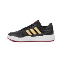  adidas/阿迪达斯 防滑耐磨 男士板鞋  碳黑/暗金金属/能量红 UK7.5码41 通用