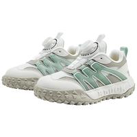 B.Duck小黄鸭童鞋男童运动鞋2024春季旋转扣儿童鞋子网面透气 灰白绿 28码 脚长16.3-16.8cm