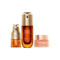 CLARINS 娇韵诗 护肤套装 (双萃焕活修护精华露50ml+眼部精华20ml+焕颜弹力晚霜滋润型50ml)