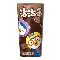 啵乐乐啵乐乐韩国儿童零食宝宝沾沾杯蘸酱饼干巧克力牛奶味50g*1杯