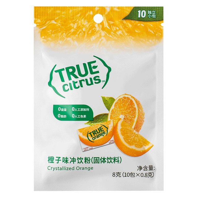 True Citrus 美国True Citrus柠檬青柠0糖0卡固体饮料冲饮果汁粉