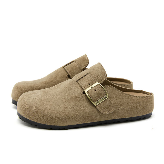 WESTLINK 西遇 平底包头勃肯半拖鞋