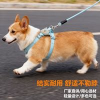 狗狗胸背带牵引绳猫咪中小型犬比熊博美背心式胸背带遛狗绳外出