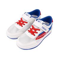 泰兰尼斯男童篮球鞋耐磨透气中帮网眼透气小白鞋儿童板鞋防滑软底运动鞋 白黄 板鞋 30 内长20cm