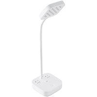 BULL 公牛 插座台灯 国A级爱眼台灯床头灯小夜灯 卧室宿舍学生学习 三档调光+2位总控