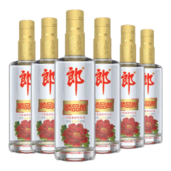 郎酒 顺品郎 兼香型白酒 45度 480mL 6瓶 金盖