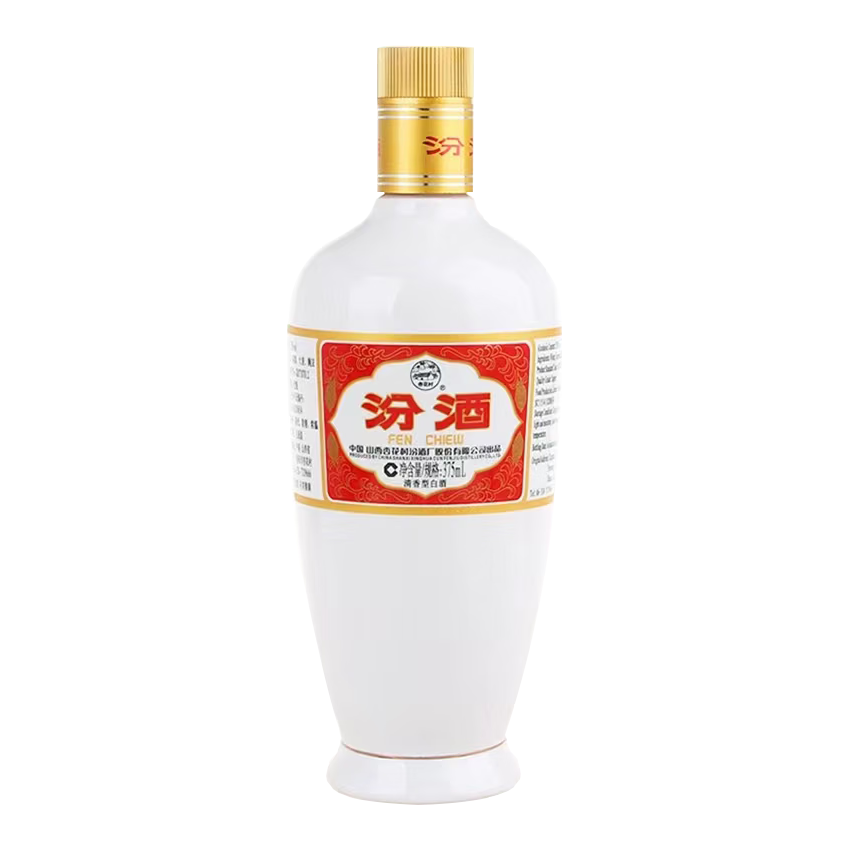  汾酒 陈年老酒 清香型白酒  白瓷瓶 375mL 53度