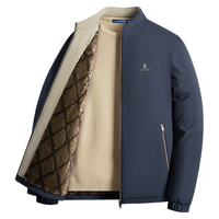 梦特娇 【保暖仿金貂绒内里】派克服棉袄男士秋冬立领拉链夹克加厚棉服男