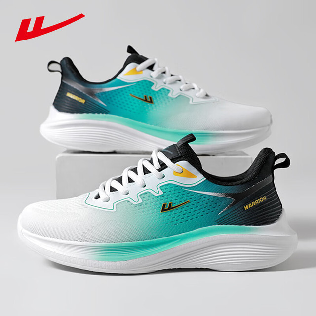 移动端、京东百亿补贴：WARRIOR 回力 休闲鞋男鞋透气软底运动鞋轻便耐磨旅行鞋 WXY(ZA)-4371 米绿黑40