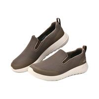 斯凯奇(Skechers)GOWALK运动鞋男鞋夏季薄款网面透气一脚蹬爸爸鞋健步鞋 010-KHK卡其色 43