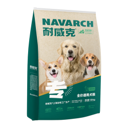 耐威克 狗粮成犬幼犬 通用全犬种 泰迪金毛比熊边牧柯基萨摩 中小大型犬 全犬通用丨鸡肉配方20斤