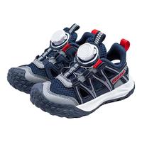 哈比熊（HOBIBEAR）童鞋夏季单网透气男童运动鞋儿童凉鞋舒适女童鞋JD51U82深蓝31码