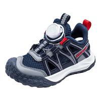 HOBIBEAR 哈比熊 童鞋夏季单网透气男童运动鞋儿童凉鞋舒适女童鞋JD51U82深蓝35码