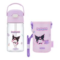 THERMOS 膳魔师 三丽鸥库洛米紫色吸管杯+杯套 420ml