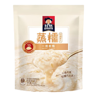 桂格 冲饮麦片谷物原味蒸糯600g软糯拉丝懒人早餐纯燕麦