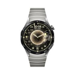 华为 蓝牙通话 智能手表 钢带  不锈钢表带 曜石黑 银色 46mm