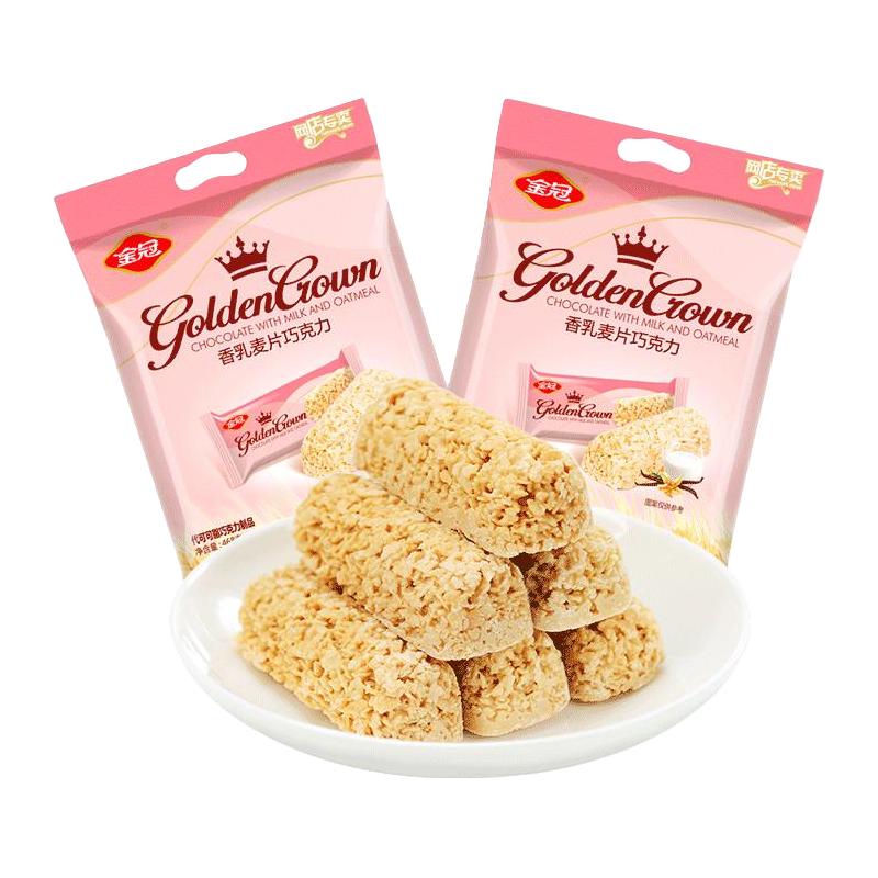  金冠 燕麦味巧克力营养麦片棒