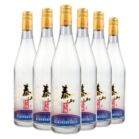 泰山光瓶酒 42度浓香型白酒 240mL*6瓶