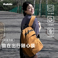 Subtle 双肩包女旅游轻便大容量登山双肩背包户外防水旅行书包男款